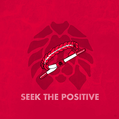 Seek The Positive bracelets brand design brand identity branding branding and identity branding design design graphic design illustration inspiration lion poster typography