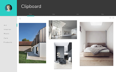 Clipboard Design Concept design flat minimal ui ux web website