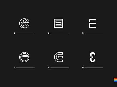 Executive Connection Concepts branding c e logo logos mark monogram