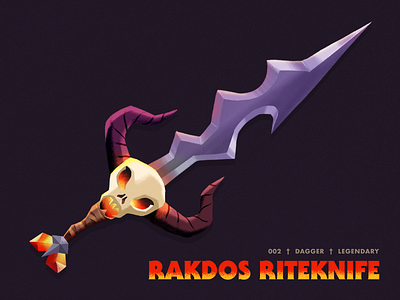 D&D Armory: Rakdos Riteknife art digital painting digitalart digitalillustration dndarmory illustration knife