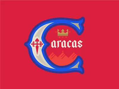 Week 01: Caracas avila caracas city cross crown dribbble jam sticker venezuela warm up weekly warmup