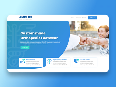 Custom Made Orthopedic Footwear branding design icon logo sketch typography ui uidesign ux webdesign