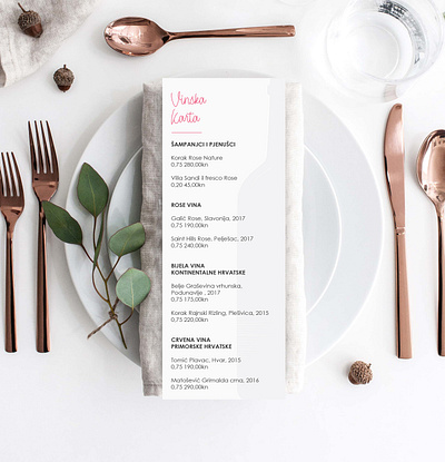 Vinska karta design graphic design menu card restaurant wine list