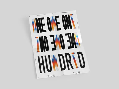 STA 100 Identity art art direction branding design icon print typography