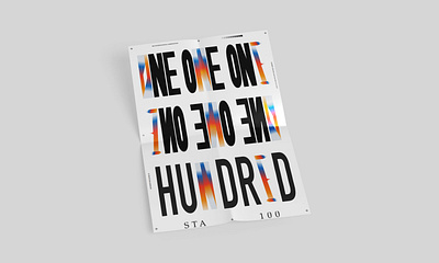 STA 100 Identity art art direction branding design icon print typography