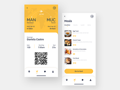 Boarding Pass app boarding design pass plane ticket ui ux