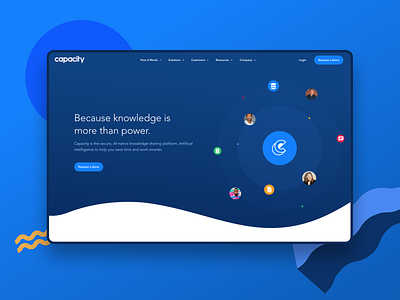 Capacity.ai app application design b2b b2c design agency homepage interface saas saas design ui uiux user experience user interface ux web design web development webdesign website design website redesign wordpress