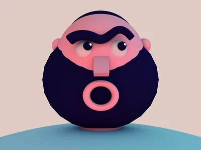 Pedro 3d art character cinema 4d color design digital illustration man minimalism person