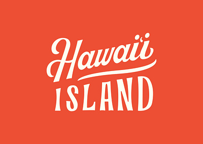 OluKai Hawai‘i Island Lettering branding calligraphy design handlettering hawaii lettering typography vector