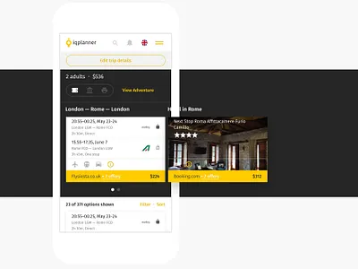 IQplanner Recommended Itinerary flight hotel moscow msk planner saint petersburg spb travel trip