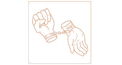Give & Take - John Marc - Album Art album art earmilk freedom handcuffs illustration line art love song music music art musician tunes