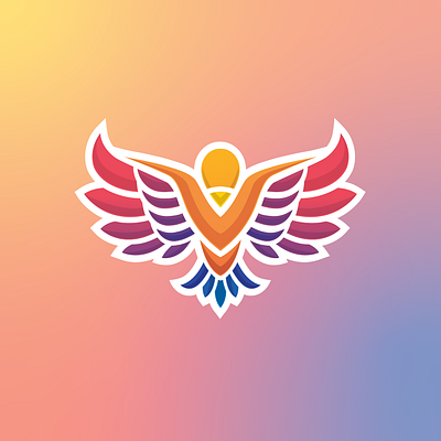 Colorful bird art bird brand brand identity branding colorful design gradient icon illustration logo logodesign logos minimal rainbow simple sketch vector vector art vector illustration