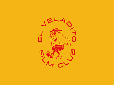 El Veladito Film Club branding camera club design film identity illustration kodak line logo photography roll vector