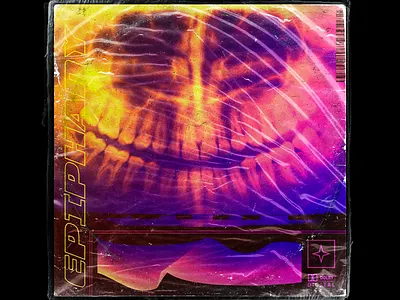 'Epiphany' aesthetic album art cover art design glitch gradient illustration photoshop record trending typography vaporwave vector