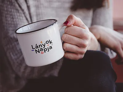 Girls' Day event branding mug mockup with logo brand branding camping engineering event geometric girl learning logo mathematics maths mockup mug school science stem study teaching tech technology
