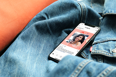 Girls' Day event branding Instagram post brand branding denim engineering event geometric girl identity ig influencer instagram logo mathematics maths mockup post science social media stem tech