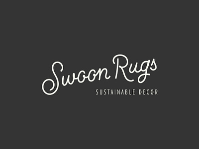 Swoon Rugs Brand Identity 2 brand identity handlettering minimal typography