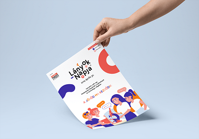 Girls' Day event branding flyer mockup brand branding character engineering event geometric girl icon identity logo mark mathematics maths science stem study tech technology woman women