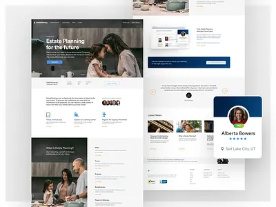 Estate Planning Platform Landing design landing page site design ui web design webdesign website website concept website design websites