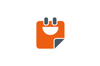 Office Products // Logo Design brand identity branding icon illustrator logo office orange simple smile vector