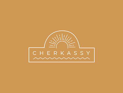 Cherkassy Town Sticker for Dribbble Weekly Warm-Up animation branding bright challenge design flat geometric geometric design graphic design graphics icon illustration logo logo design sticker sticker design typography vector vector illustration white
