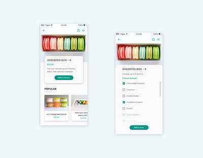 E-Commerce (single item) bakery daily 012 daily 100 daily 100 challenge daily challenge daily ui ecommerce figma figmadesign macaron