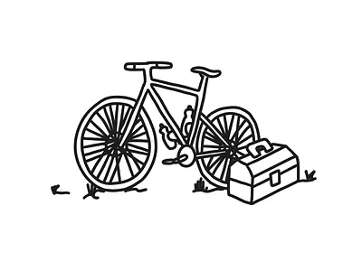 Mystery bike skills bike tools bikes daily illustration