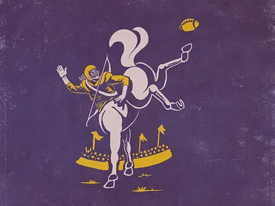 Fantasy Football - Centaur design fantasy football illustration