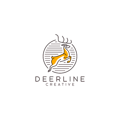deer animal logo branding deer deer head deer illustration deer logo deers design icon illustration logo monoline simple logo typography vector