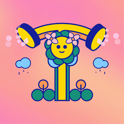 T for 36 Days of Type 2d 36days 36daysoftype aftereffects bellapark branding character concept design graphic illustration lettering type
