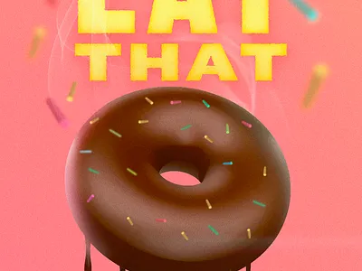 donut color design digital grain graphic illustration texture type vector