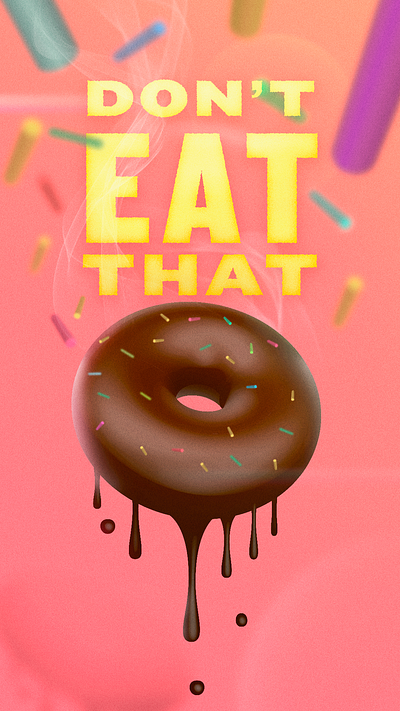 donut color design digital grain graphic illustration texture type vector