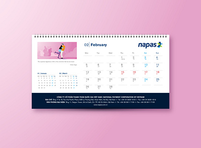 NAPAS Calendar 2018 calendar color design flat illustration illustration inspiration love valentine