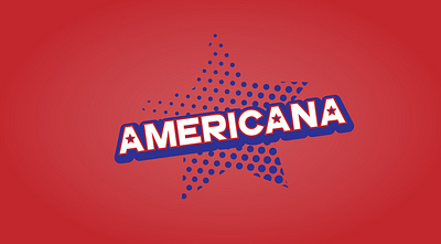 Americana america americana bold branding captainamerica color comic comic book creative logo logodesign logos playful pop red star usa