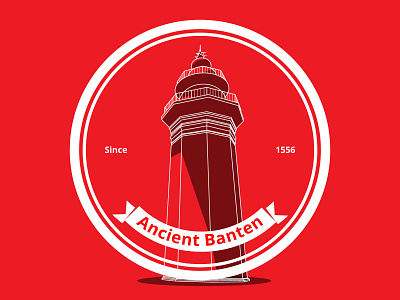 Bravest Banten banten design dribbleweekly indonesia landmark red weekly challenge