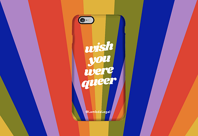 wish you were queer design typography vector