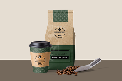 Coffee Bean Package / Coffee Cup Design beans brand brand design brand identity branding coffee coffee bag coffee cup logo package design packaging