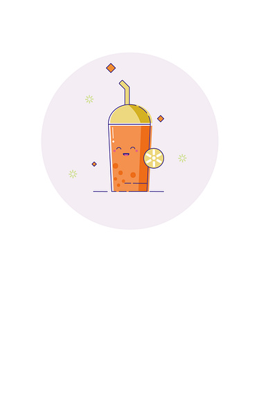 Fanta adobe illustrator cute flat illustration vector