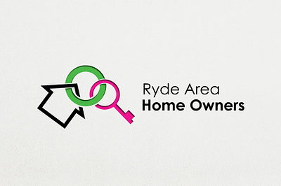 Logo for Ryde Area Home Owners branding graphics icon logo m minimalist modern vector