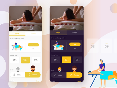 Thai Massage app design body calmness dailyui graphic design health care interaction design massage massage therapy mental physical relaxation spirtual thai ui design uidesign ux design