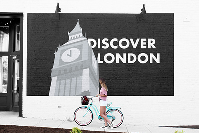 London. design discover london mural travel vector vector illustration