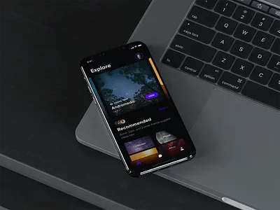 Space exploration concept concept exploration ios mockup space