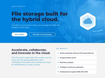 Product Pages blue buttons icons list product page