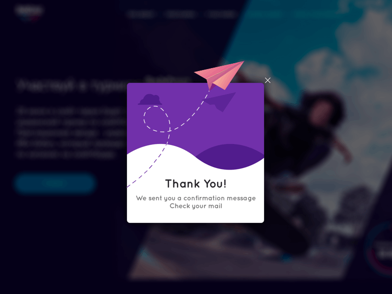 Pop-Up / Overlay art branding dailyui design dribbble gif illustration ui