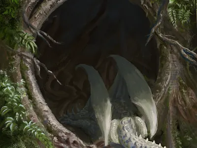 "I am sneaking" artwork dnd dragon dungeonsanddragons fantasy art illustration art