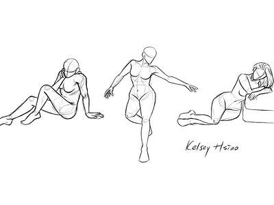 Gesture drawing digital doodle figuredrawing gesture drawing sketch