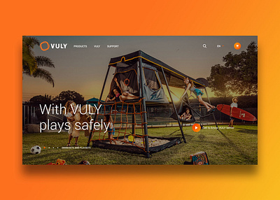 Vuly playgrounds app clean design flat minimal responsive ui ux web website