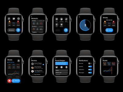 Sweati App - Apple Watch app apple watch health mentors steady ui workout