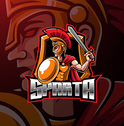 Spartan sport mascot logo design branding design esport esports game design graphic design illustration logo mascot logo spartan