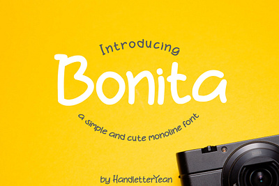 Bonita cute design display display font display type display typeface font font design font family fonts monoline simple vector